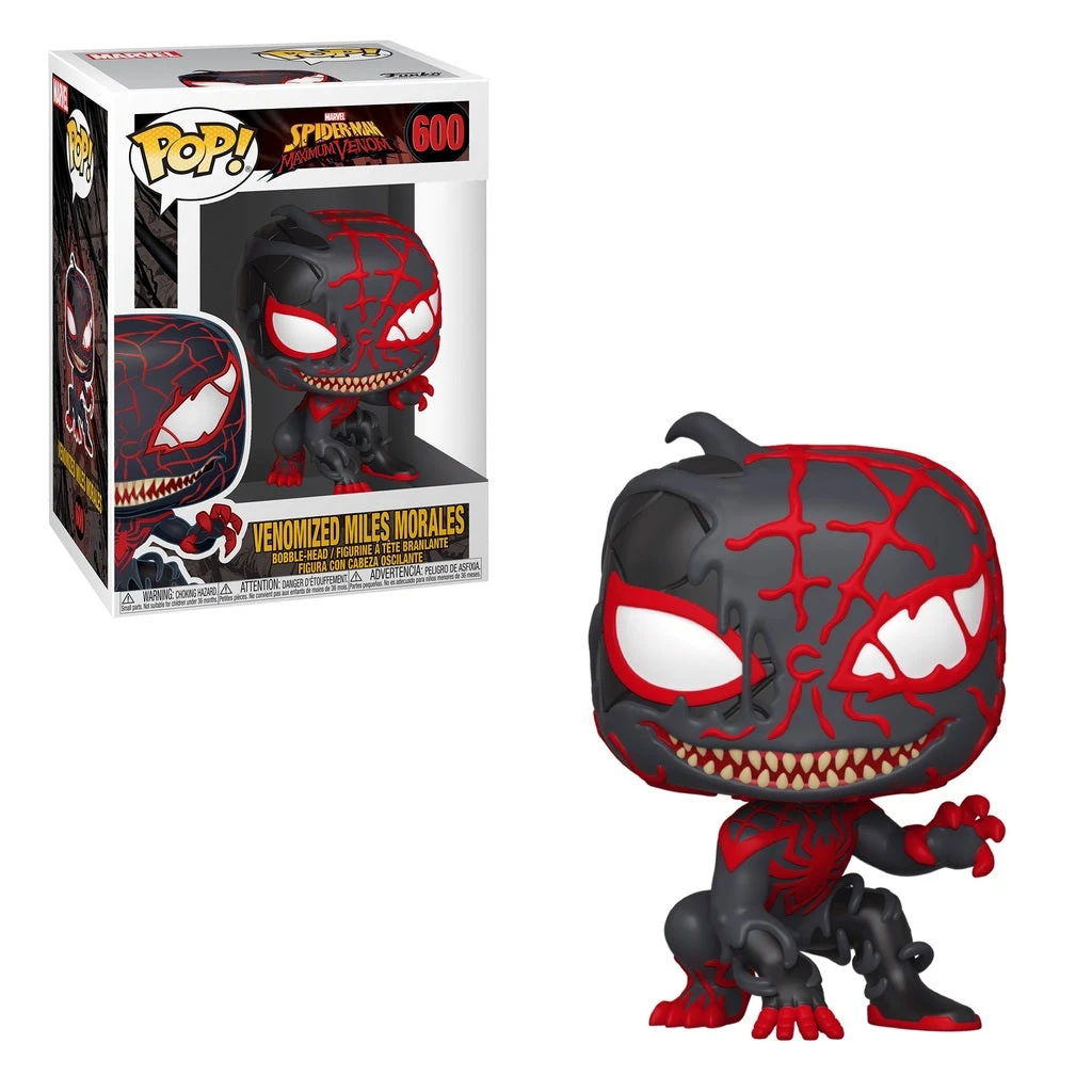 Funko Pop Bobble-Head Marvel Spider-Man Maximum Venom (Venomized Miles Morales) #600 Marvel Venomized 3 Funko Pop Bobble-Head Marvel Spider-Man Maximum Venom (Venomized Miles Morales) #600 Marvel Venomized