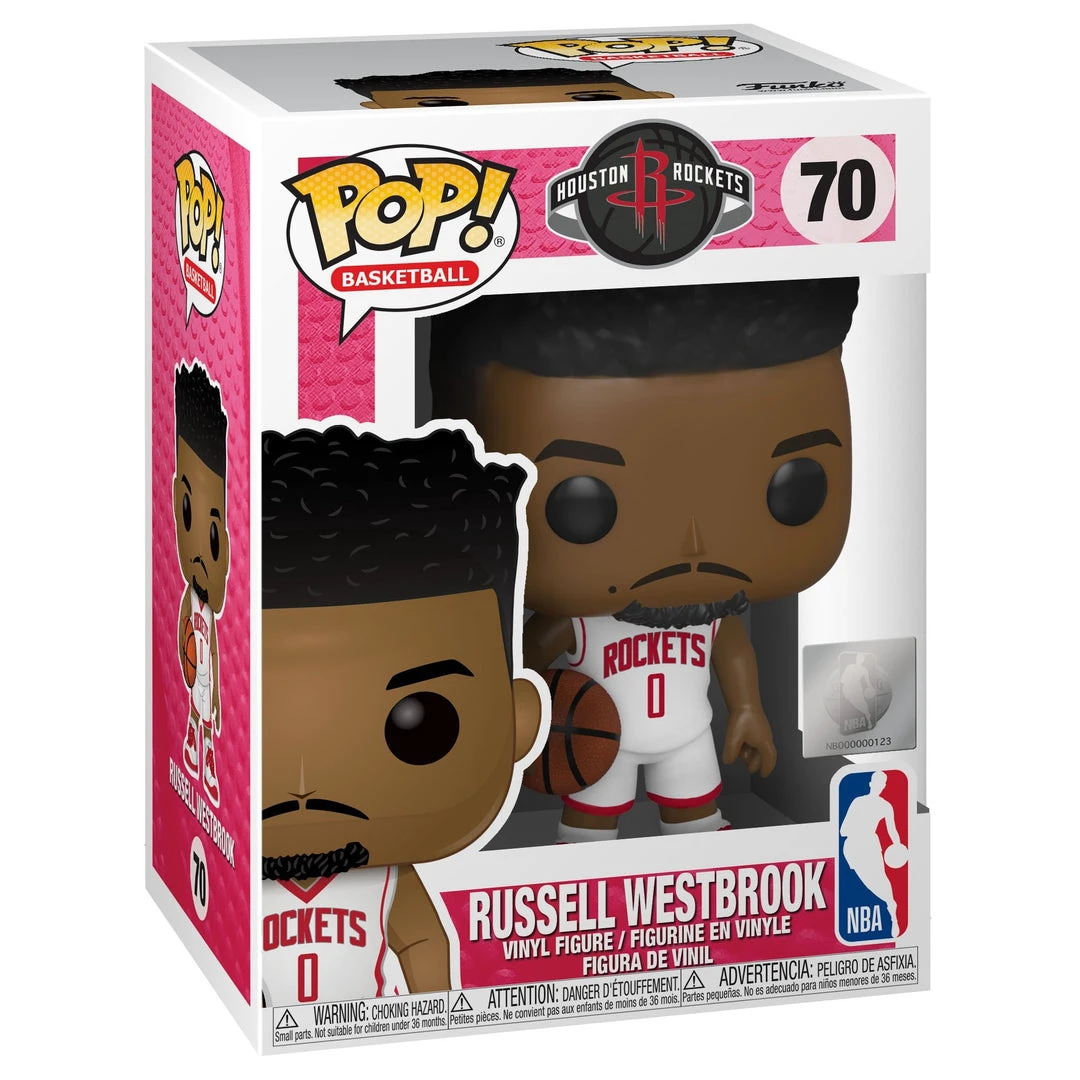NBA Pops Funko Pop NBA Houston Rockets Russell Westbrook 3 NBA Pops Funko Pop NBA Houston Rockets Russell Westbrook
