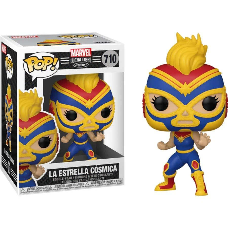 Funko Pop Marvel Luchadores Captain Marvel 3 Funko Pop Marvel Luchadores Captain Marvel