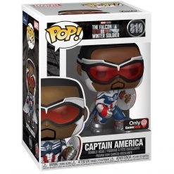 Funko Pop Marvel The Falcon And The Winter Soldier - Captain America (Red Gamestop Exclusive Sticker) Not Valid For Free Shipping Gamestop Exclusives
