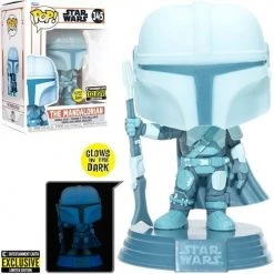 Star Wars: The Mandalorian Funko Pop Star Wars The Mandalorian - The Mandalorian Hologram GITD( Entertainment Earth Exclusive)