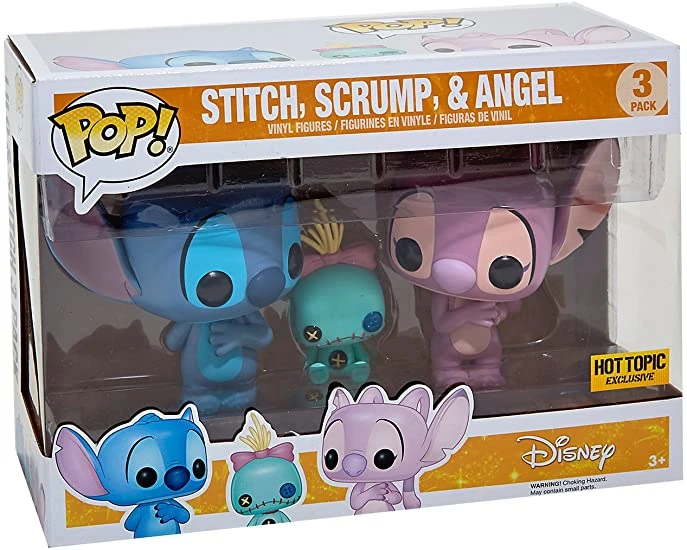 Funko Pop Disney's Lilo & Stitch Scrump,Angel And Stitch (Hot Topic Exclusive) Not Valid For Free Shipping 3 Funko Pop Disney's Lilo & Stitch Scrump,Angel And Stitch (Hot Topic Exclusive) Not Valid For Free Shipping