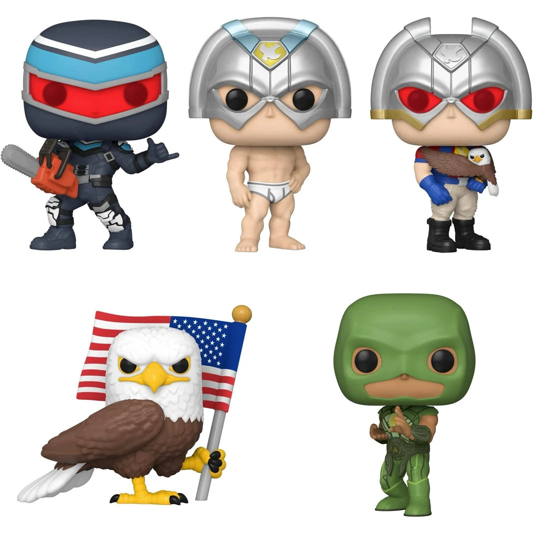 **Pre-Order** Funko Pop TV! Peacemaker Bundle Of 5 3 **Pre-Order** Funko Pop TV! Peacemaker Bundle Of 5