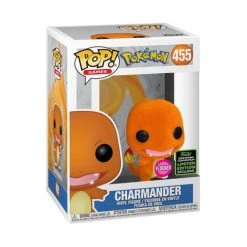 Funko Pop Games Pokemon Charmander Flocked ECCC Exclusive (Shared Sticker)