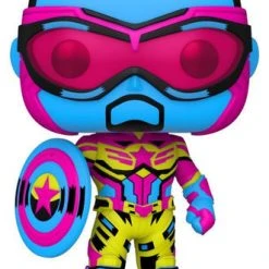 Funko Pop Marvel Winter Soldier - Captain America BlackLight ( Special Edition Sticker)