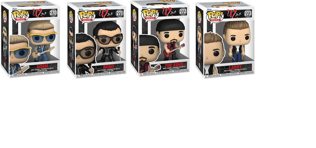 **Pre-Order** Funko Pop Rocks U2 - Bundle Of 4 4 **Pre-Order** Funko Pop Rocks U2 - Bundle Of 4