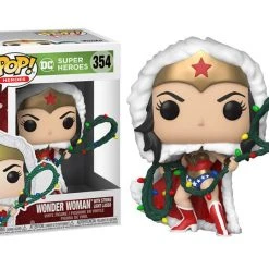 D.C Holiday Funko Pop D.C. Holiday Wonder Woman With Lights Lasso