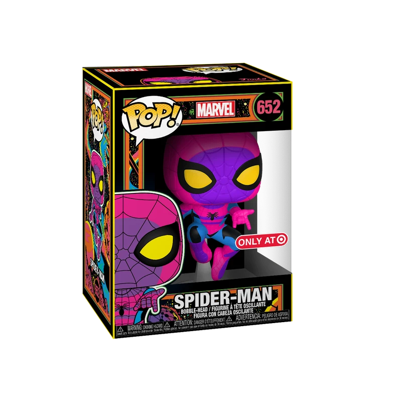 Funko Pop Marvel Spider-Man BlackLight (Target Exclusive) Not Valid For Free Shipping Target Exclusives 3 Funko Pop Marvel Spider-Man BlackLight (Target Exclusive) Not Valid For Free Shipping Target Exclusives