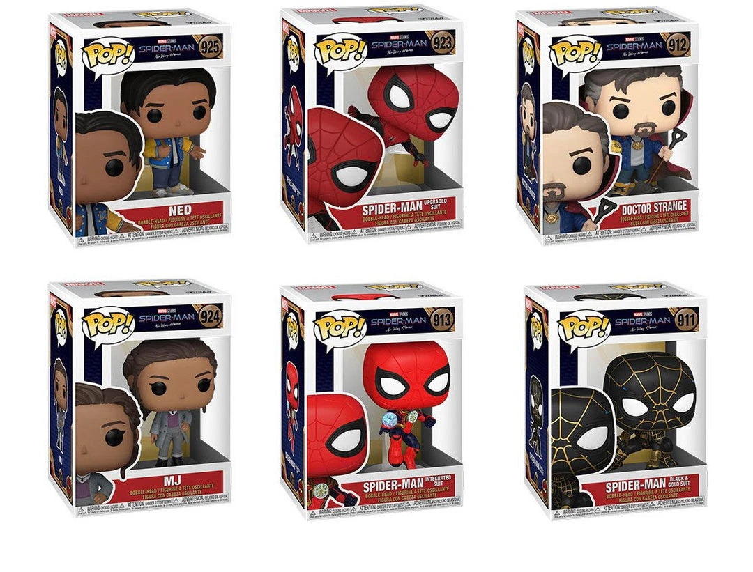 **Pre-Order** Funko Pop Marvel Spiderman No Way Home Bundle Of 6 Other Marvel Pops 3 **Pre-Order** Funko Pop Marvel Spiderman No Way Home Bundle Of 6 Other Marvel Pops