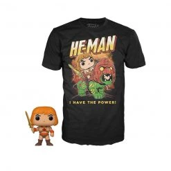 Funko Pop & Tee Animation Masters Of The Universe He-Man GITD (Walmart Exclusive)