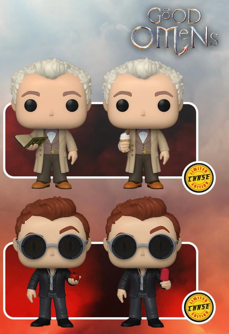 **Pre-order** Funko Pop Tv Good Omens Bundle Of 4 ( 2 Commons + 2 Chases) 3 **Pre-order** Funko Pop Tv Good Omens Bundle Of 4 ( 2 Commons + 2 Chases)