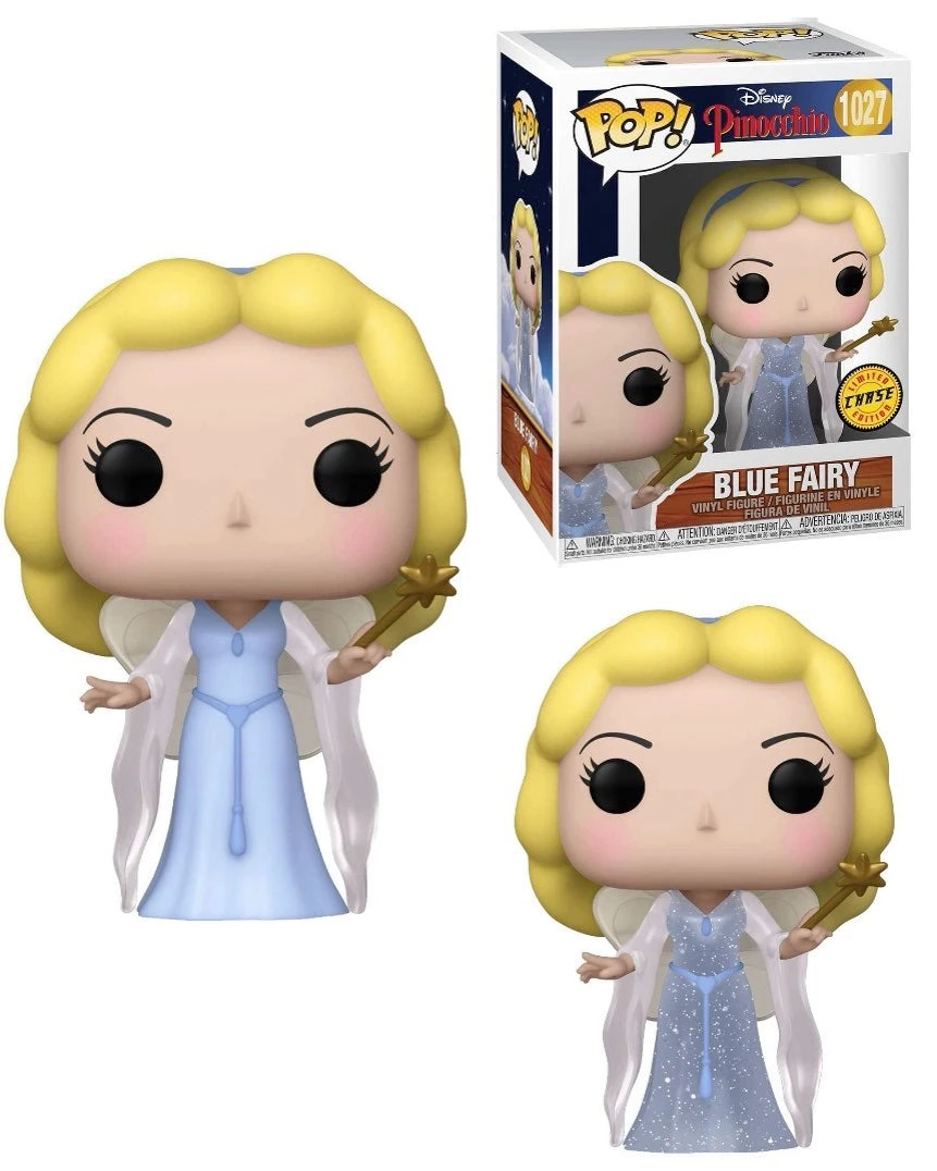 Funko Pop Disney Pinocchio BlueFairy (Chase + Common) 3 Funko Pop Disney Pinocchio BlueFairy (Chase + Common)