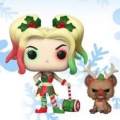 D.C Holiday Funko Pop & Buddy D.C. Holiday Harley Quinn With Helper
