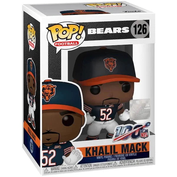 Funko Pop NFL Chicago Bears Khalil Mack 3 Funko Pop NFL Chicago Bears Khalil Mack