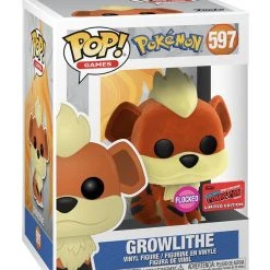 Funko Pop Games Pokemon Growlithe Flocked (NYCC 2020 Shared Exclusive)