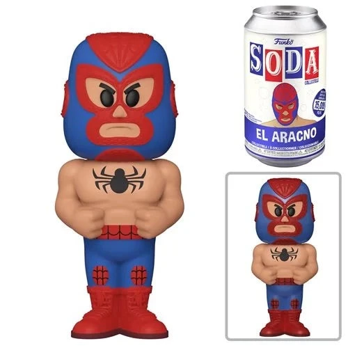 Funko Pop Vinyl Soda Marvel Luchadores Spider-Man With Chance At The Metallic Chase (Wave 10) 3 Funko Pop Vinyl Soda Marvel Luchadores Spider-Man With Chance At The Metallic Chase (Wave 10)