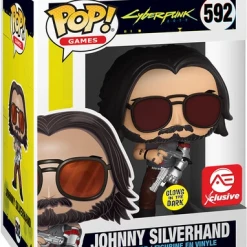 Funko Pop Games Cyberpunk 2077 Johny Silverhand With Gun (GITD) AE Exclusive