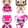 All D.C. Pops Funko Pop D.C. Heroes Bundle Of 4 (Breast Cancer Edition)
