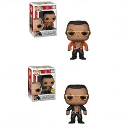 Funko Pop WWE The Rock Old School Bundle (Chase+Common)