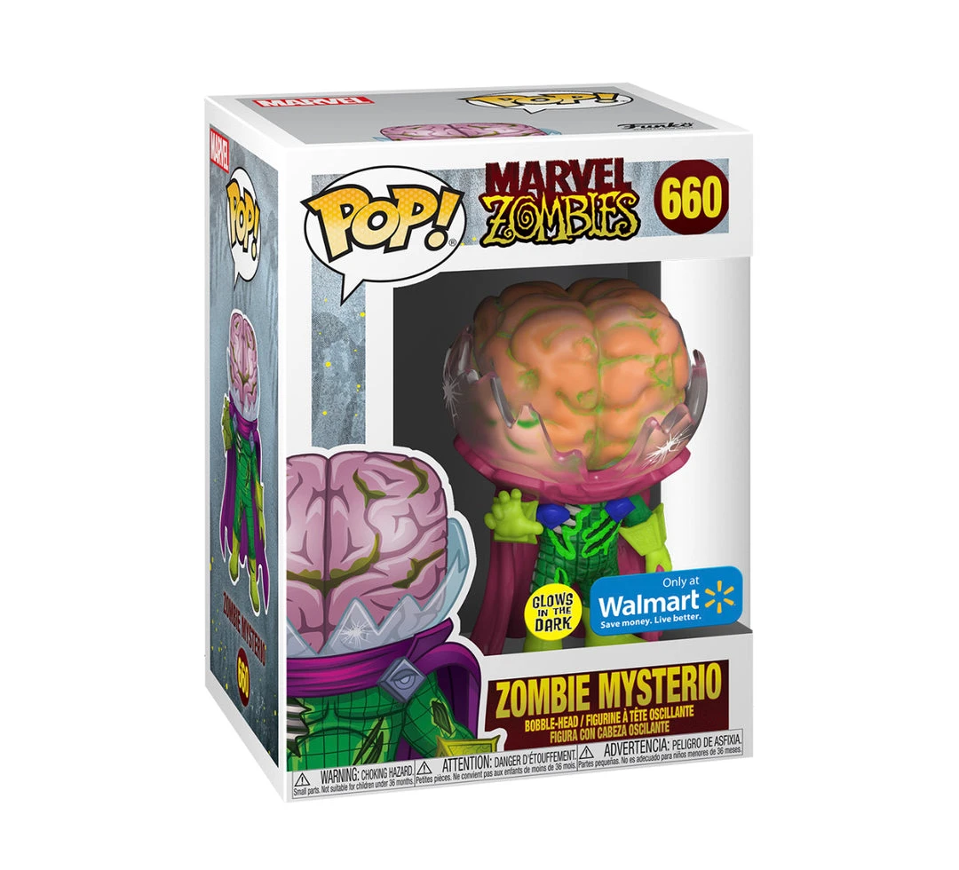 Funko Pop Marvel Zombies Mysterio (GITD) (Walmart Exclusive) Walmart Exclusives 3 Funko Pop Marvel Zombies Mysterio (GITD) (Walmart Exclusive) Walmart Exclusives