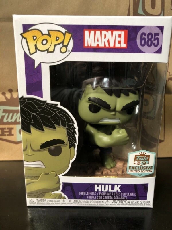 Funko Pop Marvel The Hulk (Funko HQ Exclusive) 3 Funko Pop Marvel The Hulk (Funko HQ Exclusive)