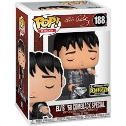 Funko Pop Rocks Elvis- Comeback Special Diamond Glitter (Entertainment Earth Exclusive)