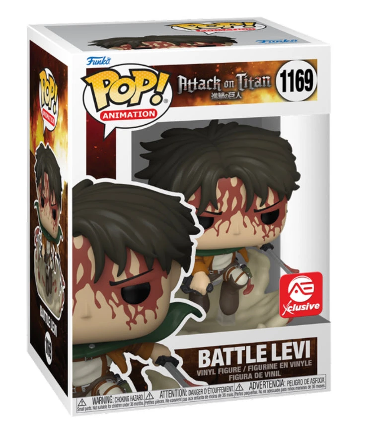 **Pre-Order** Funko Pop Animation Attack On Titan - Battle Levi Bloody (A.E. Exclusive) (WAVE 1) 3 **Pre-Order** Funko Pop Animation Attack On Titan - Battle Levi Bloody (A.E. Exclusive) (WAVE 1)