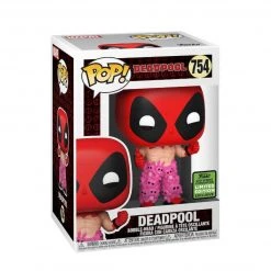 ECCC 2020 Funko Pop Marvel Deadpool: Deadpool In Teddy Bear Pants (2021 ECCC Shared Sticker) Not Valid For Free Shipping