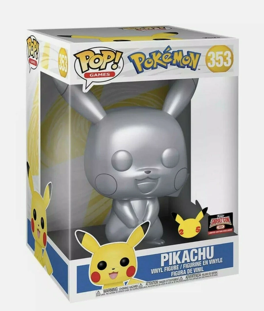 Funko Pop Games Pokemon Pikachu (Target Con) Target Exclusives 3 Funko Pop Games Pokemon Pikachu (Target Con) Target Exclusives