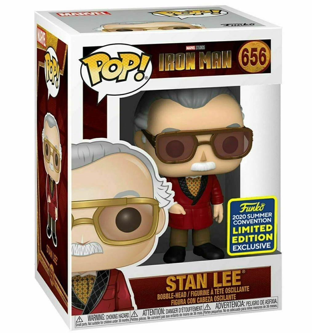 Funko Pop Marvel Iron Man Stan Lee (SDCC 2020 Shared Sticker) 3 Funko Pop Marvel Iron Man Stan Lee (SDCC 2020 Shared Sticker)