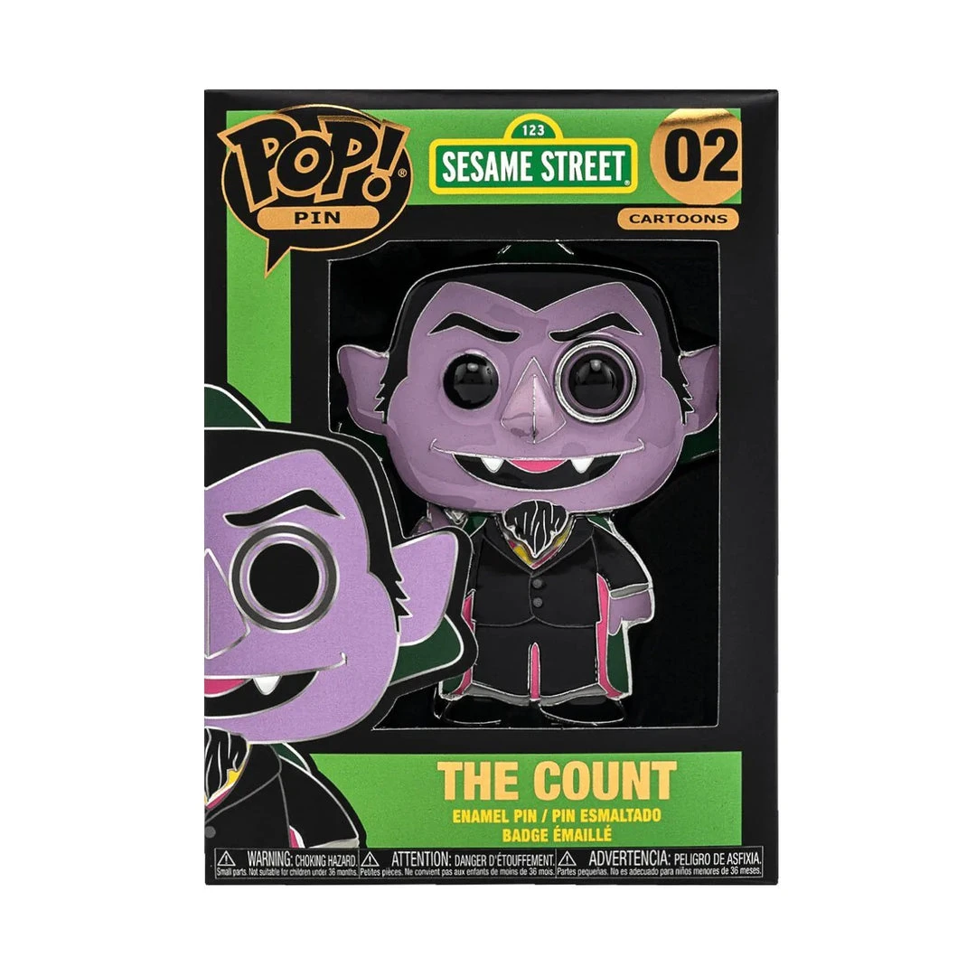 Funko Pop Pin Sesame Street - The Count Badger Bargains 3 Funko Pop Pin Sesame Street - The Count Badger Bargains
