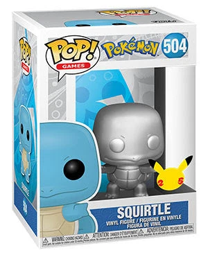 **Pre-Order** Funko Pop Games Pokemon Metallic Silver Squirtle 3 **Pre-Order** Funko Pop Games Pokemon Metallic Silver Squirtle
